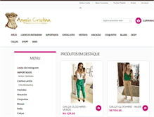 Tablet Screenshot of angelacristina.com.br